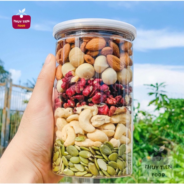 Hạt dinh đưỡng mix ngũ vị THUY TIEN FOOD, Hũ 500g Cao Câp