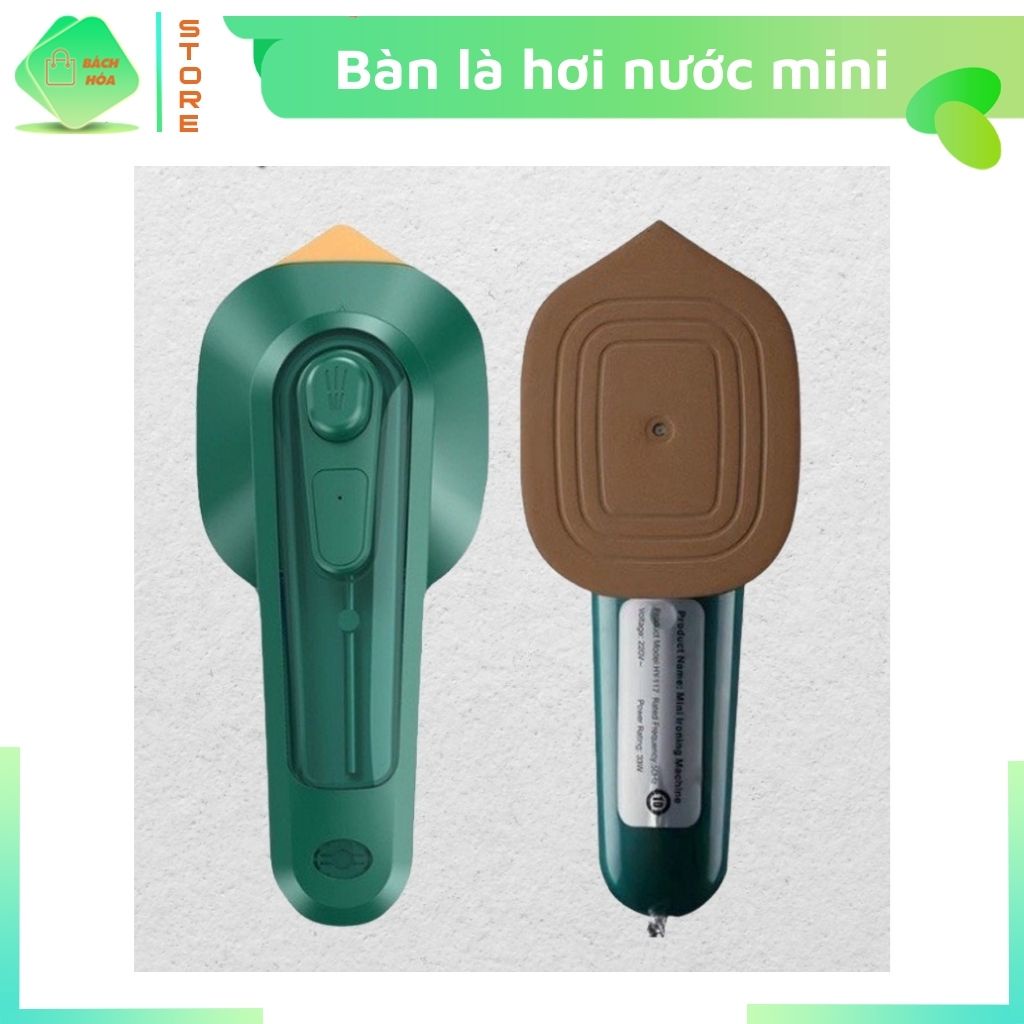 Bàn ủi hơi nước cầm tay mini, bàn là hơi nước mini du lịch 33w nhỏ gọn tiện dụng, bảo hành 12 tháng