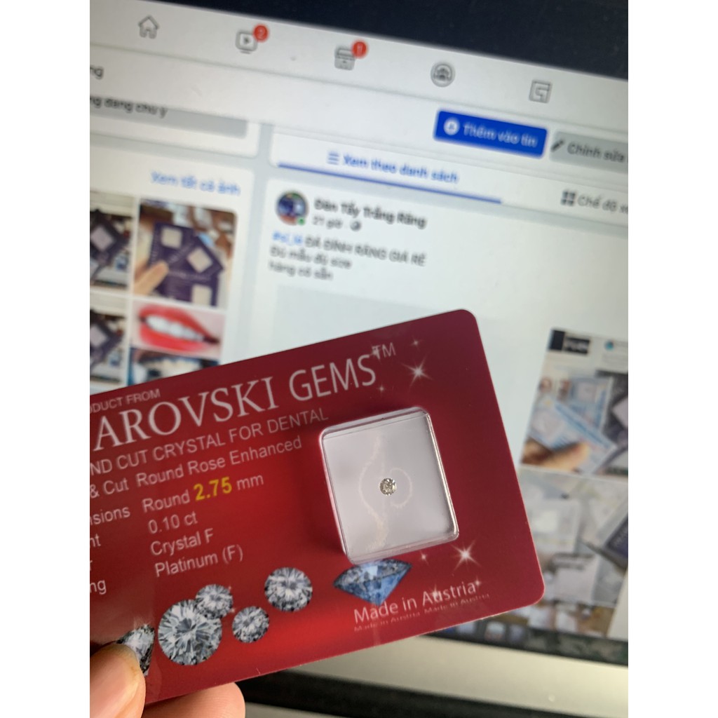 Đá đính răng giá rẻ siêu sáng uy tin hất lượng