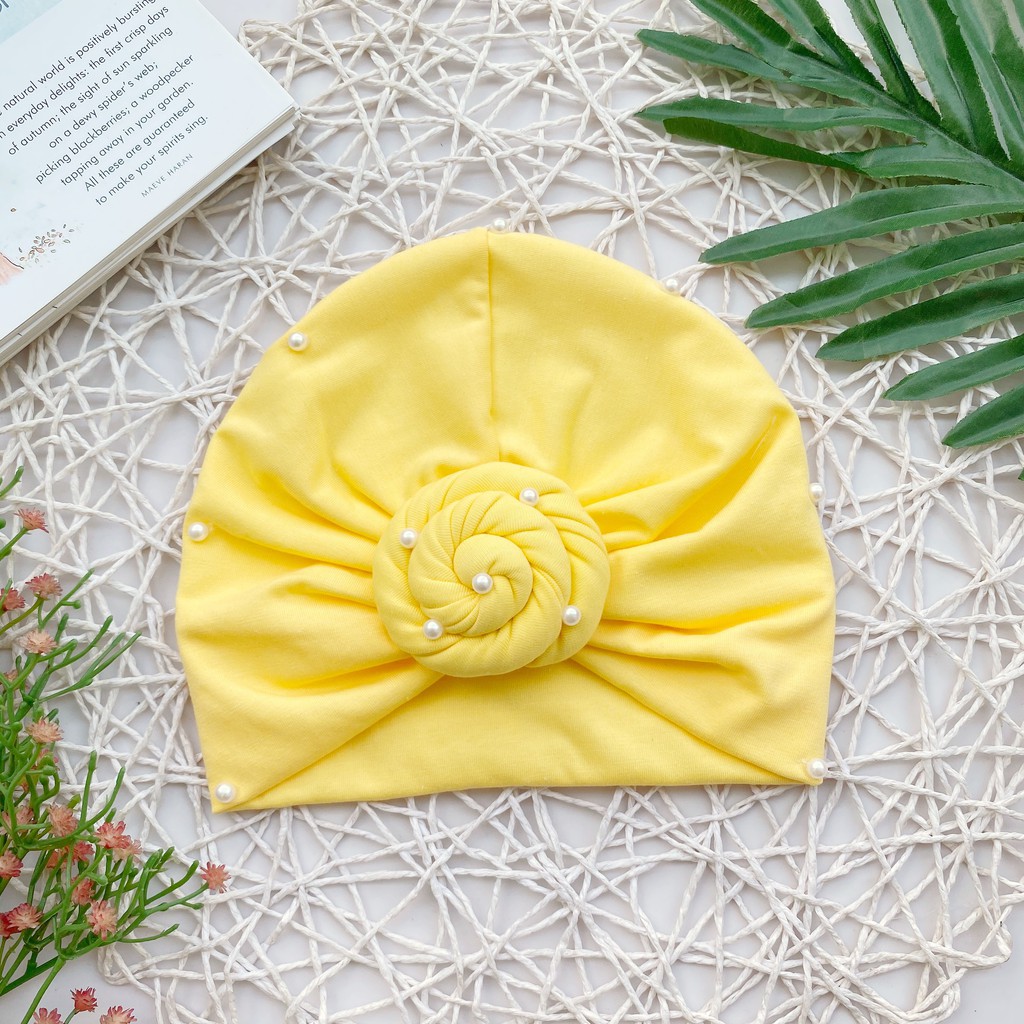 Nón Turban Nhiều Kiểu Nhiều Màu Cho Bé Gái