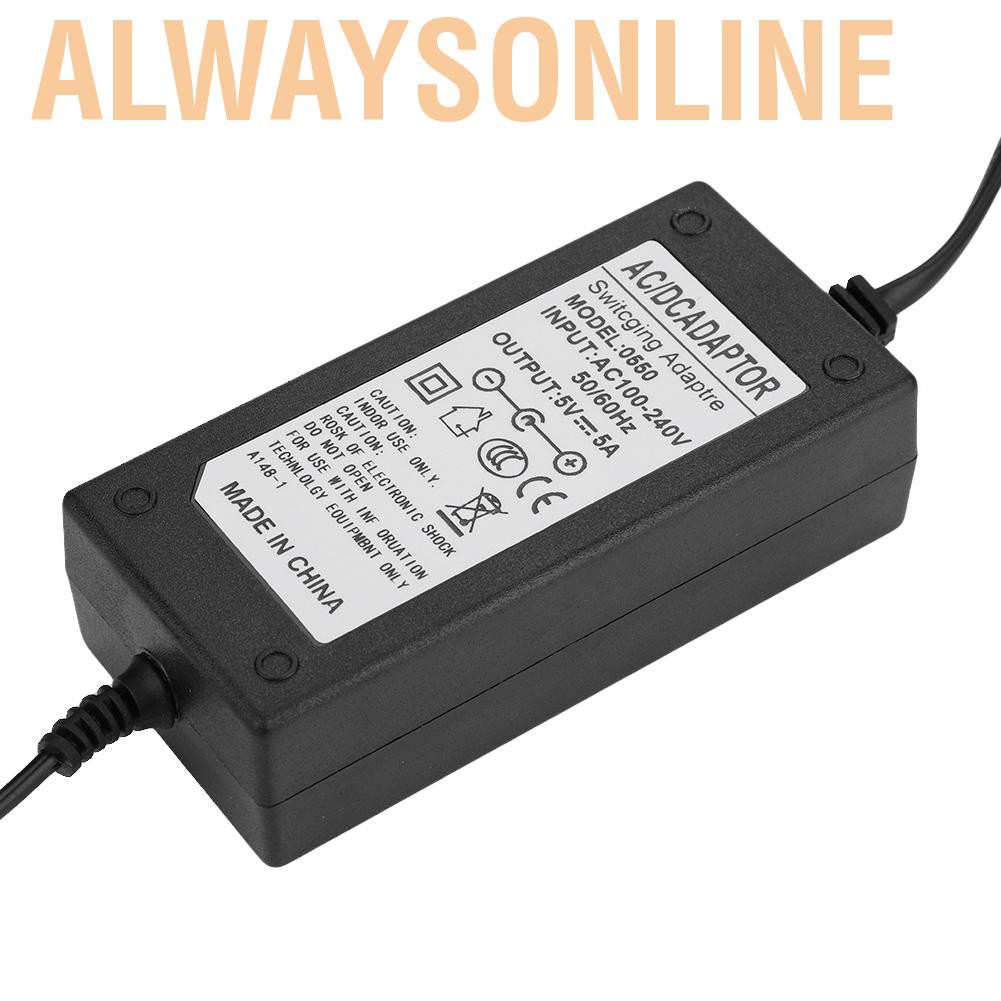 Alwaysonline AC 100-240V To 24V/12V/5V 2A/4A/5A/6A Power Supply Adapter US Plug LED Strip CS