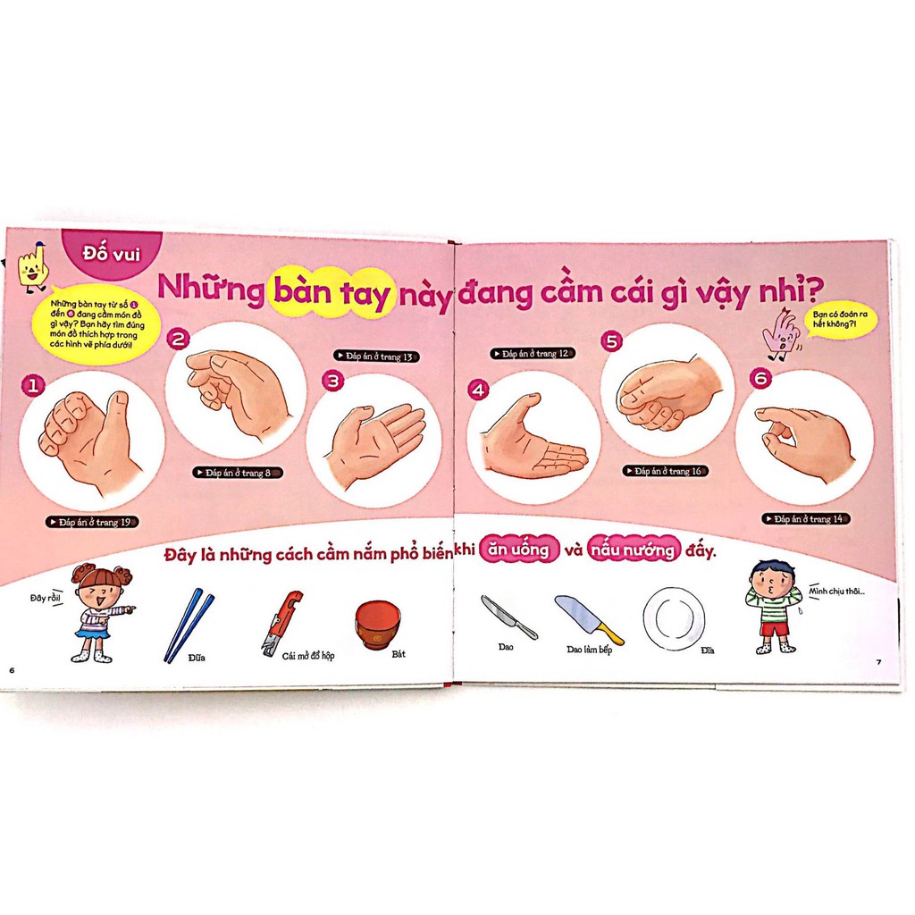 Sách - Khéo léo dùng đôi tay - Ehon kỹ năng sống củng cố kỹ năng vận động cho trẻ em