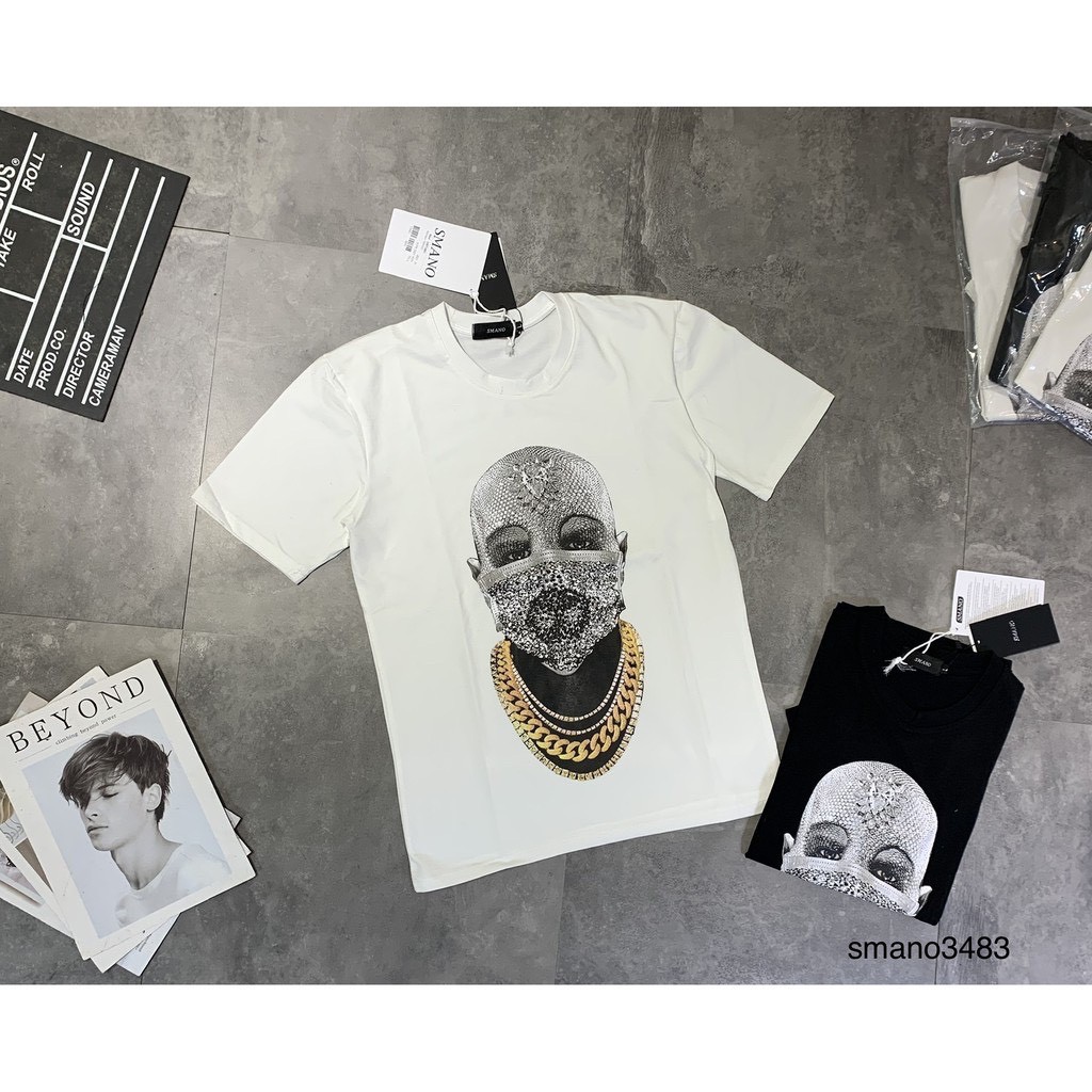 Áo THUN Ih Nom Uh Nit mặt nạ kim cương hot trend, tay lỡ from rộng , nam nữ unisex oversize