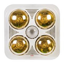 Đèn sưởi nhà tắm Kohn Braun BU04G  - 4 bóng âm trần + điều khiển + thông gió