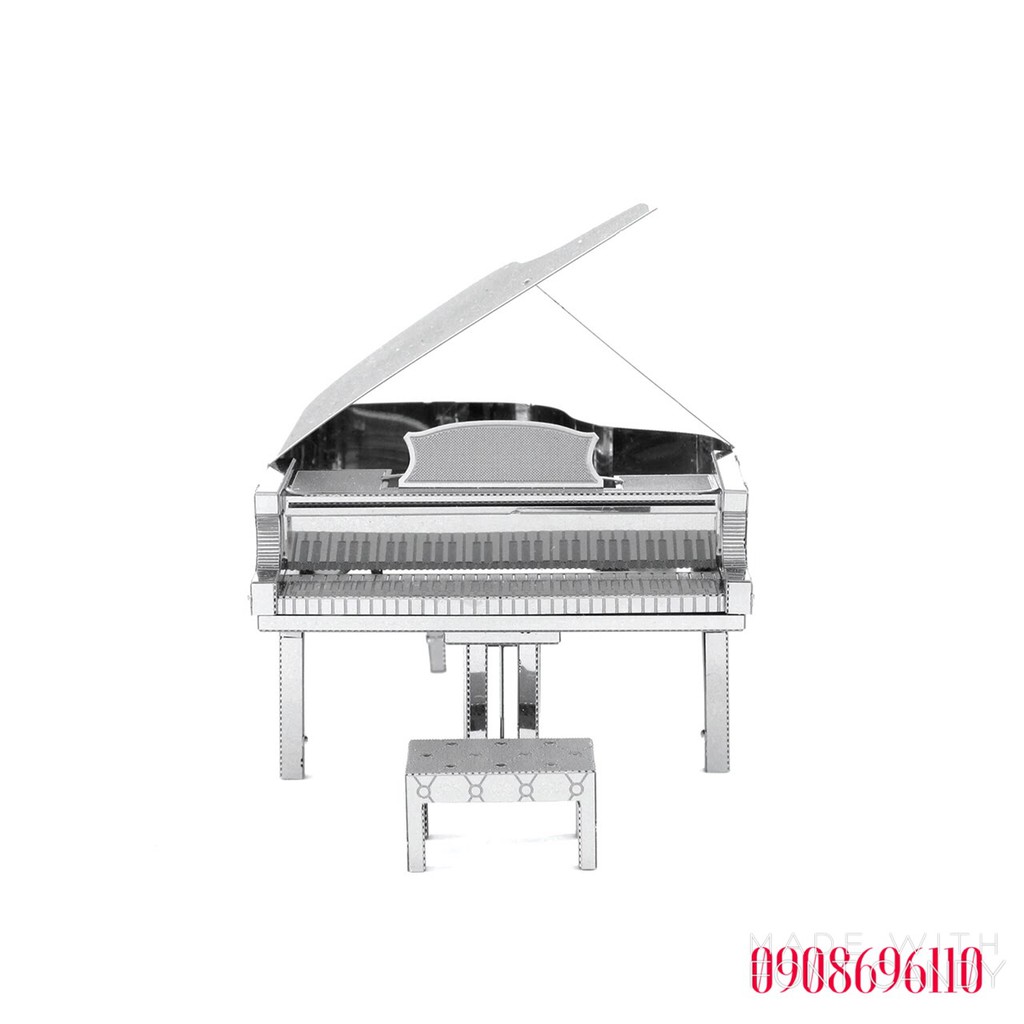 Đồ chơi mô hình lắp ráp 3d kim loại Đàn Grand Piano, đồ chơi xếp hình