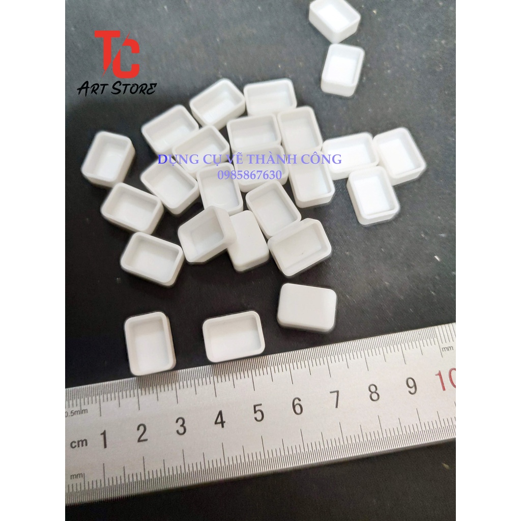 10 Pan chiết màu vuông 0.5ml ( Nhựa Cứng)