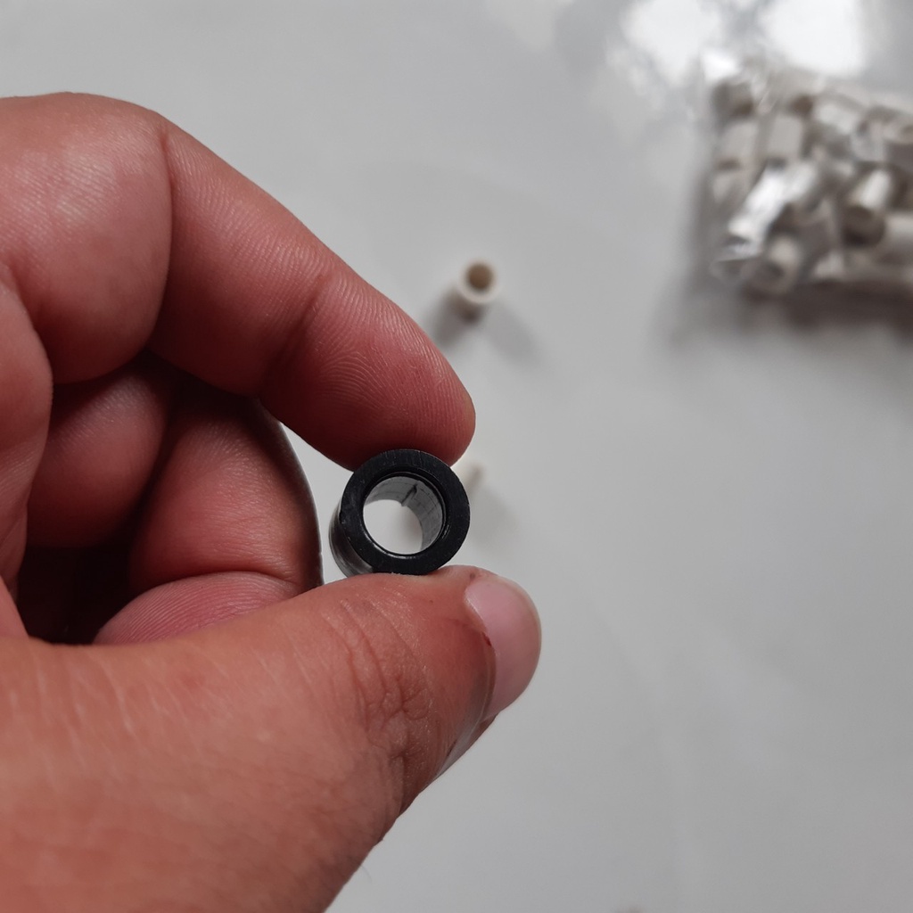 Phíp nhựa đầu cơ bida set 5 cái, phíp nhựa đen, trắng. 11mm , 12mm , 13mm