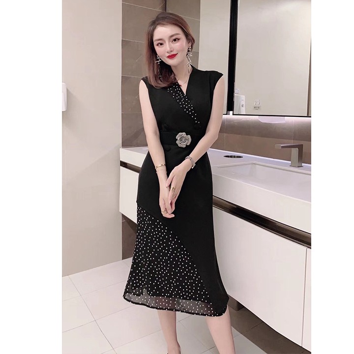 ĐẦM BODY CỔ KIỂU VEST PHỐI BI KPK. TTHA 310115
