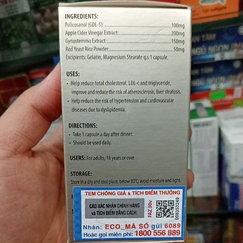 ✅ [Chính Hãng] Faz Thực phẩm hỗ trợ giảm cholesterol giảm nguy cơ và cải thiện tình trạng xơvữa động mạch, gan nhiễm mỡ