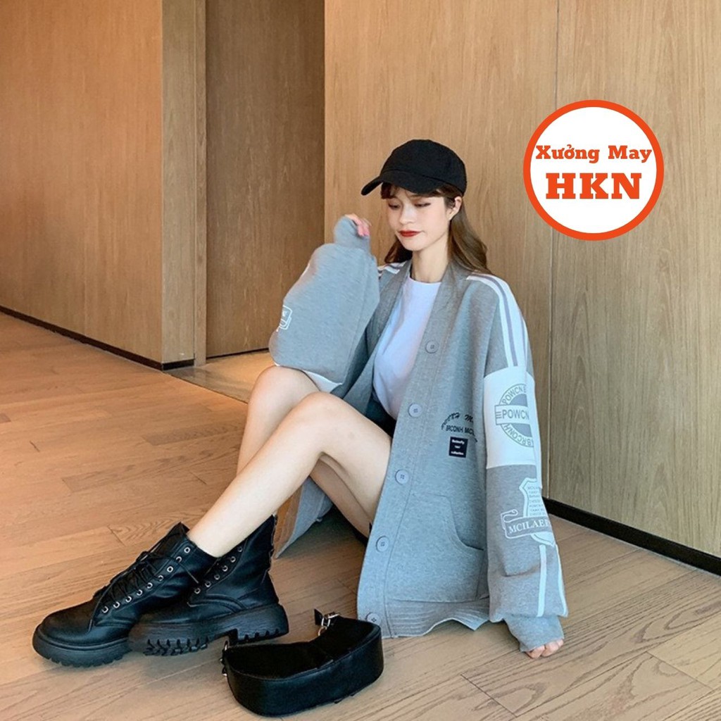 Áo Cardigan Nữ In Logo Chữ Brcon Thời Trang Năng Động Chất Dày Sịn  Mã 618 Xưởng May HKN