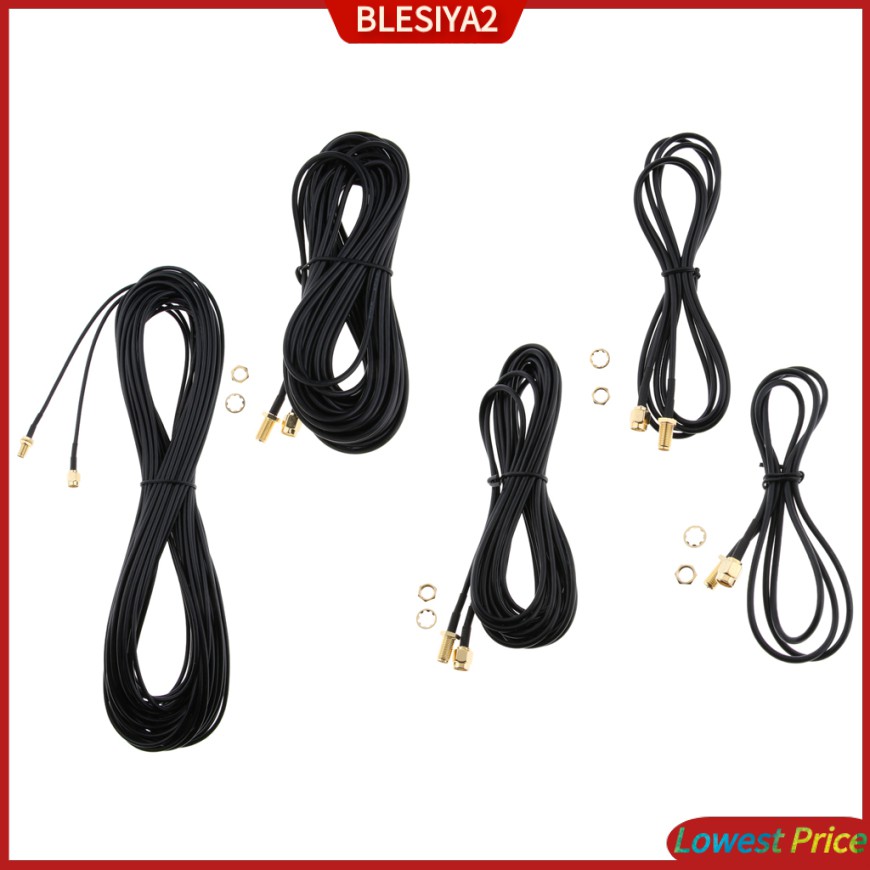 Cáp Nối Dài Ăng Ten RP-SMA 2 Dài 1M Cho Bộ Phát WiFi Không Dây