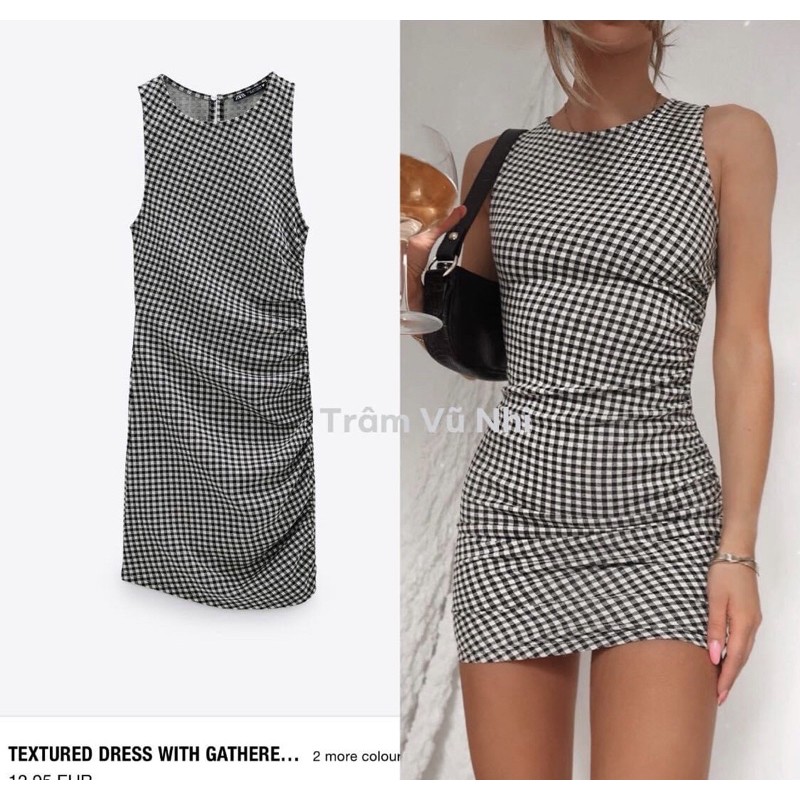 NEW - Zara Đầm Ôm Caro