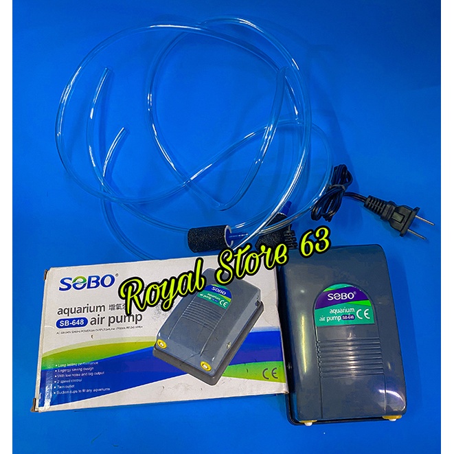 Máy Sủi oxy bể cá 2 vòi Sobo SB 648