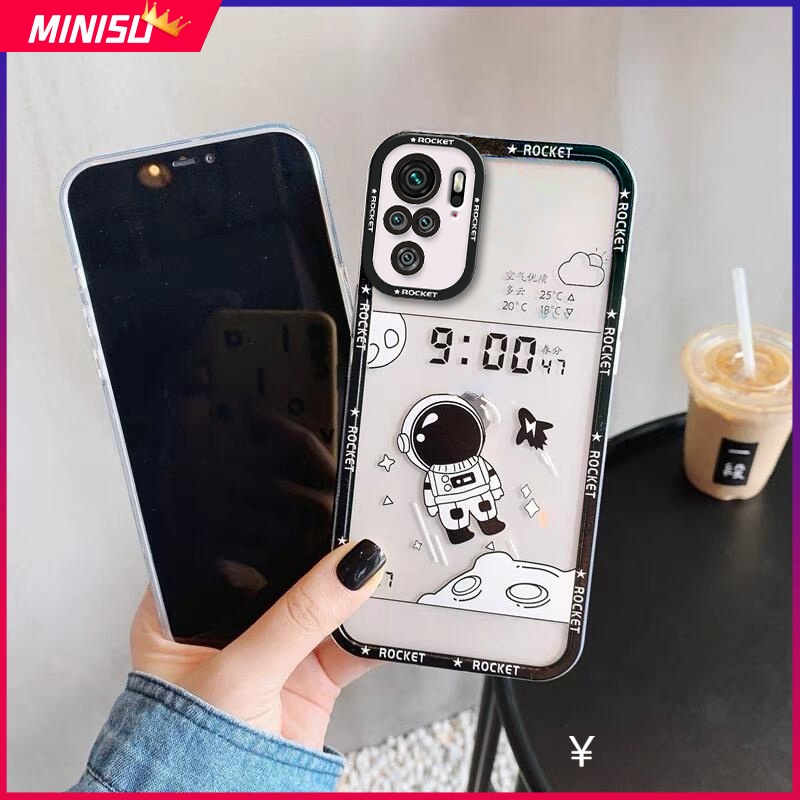 Ốp Điện Thoại Silicon Mềm In Hình Phi Hành Gia Cho Xiaomi Redmi 12C 10A 10 10C 9 9A 9C 9T Note 11 10 9 Pro 9S 10S 11S