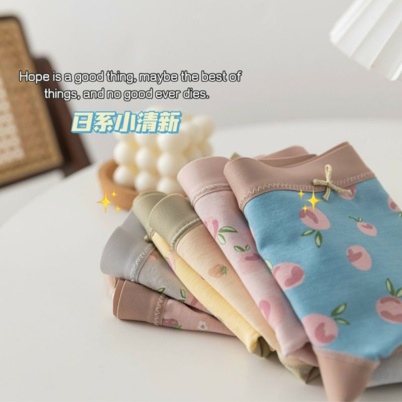Quần lót su cotton cao cấp hình quả dâu siêu xinh, quần chíp đáy kháng khuẩn cạp cao nâng mông. | BigBuy360 - bigbuy360.vn