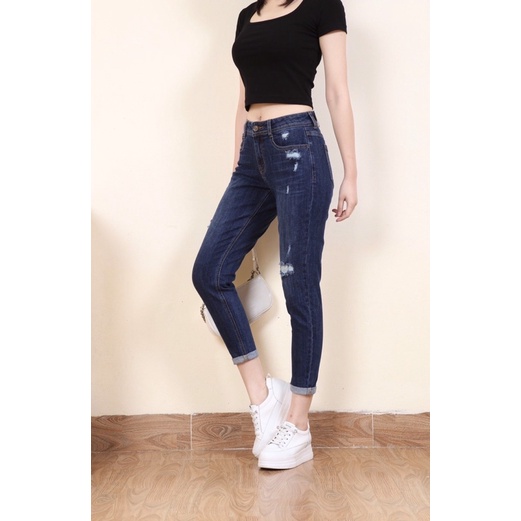 Quần slim boy rách vnxk