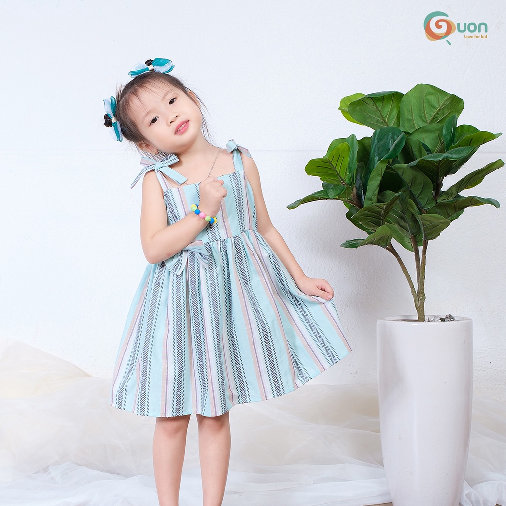 Váy bé gái từ 15 - 36kg vải cotton thoáng mát Styn - GUON