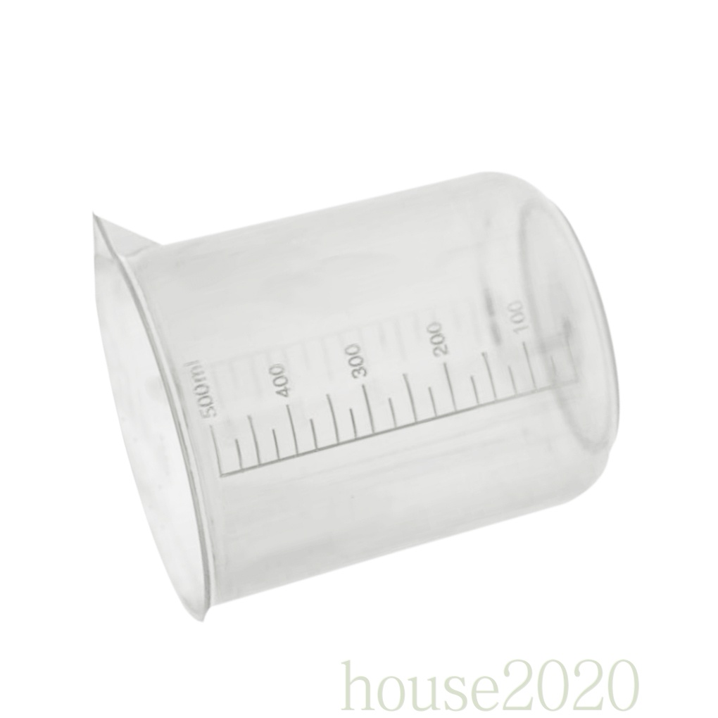 Set 5 Cốc Đong Bột Bằng Nhựa Kèm Thước Đo Lường Tiện Dụng Cho Phòng Thí Nghiệm 2020