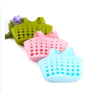 Bộ 2 giỏ treo lưới rửa bát và xà bông