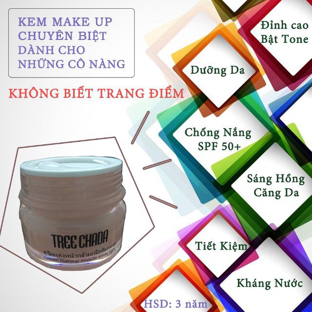 KEM MAKE UP THẦN THÁNH TREE CHADA NHẬP KHẨU CHÍNH HÃNG - 3051