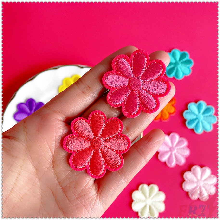 ❣️ Miếng Dán Ủi Hình Bông Hoa Nhiều Màu ❣️1 Miếng Dán Ủi Lên Giày, Quần Áo, Túi Xách