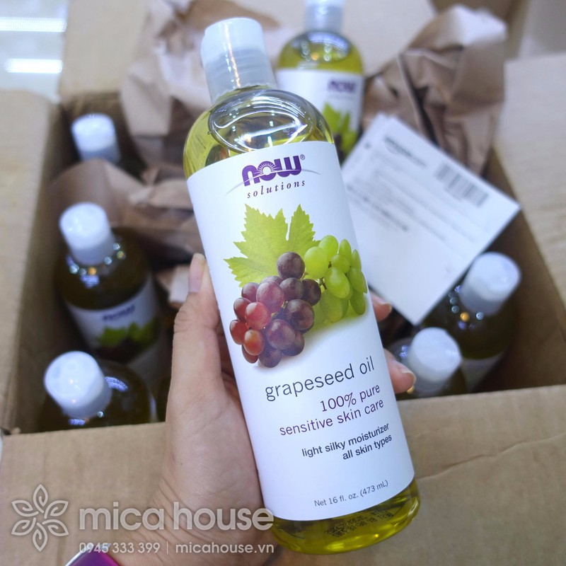DẦU HẠT NHO NOW SOLUTIONS GRAPESEED OIL