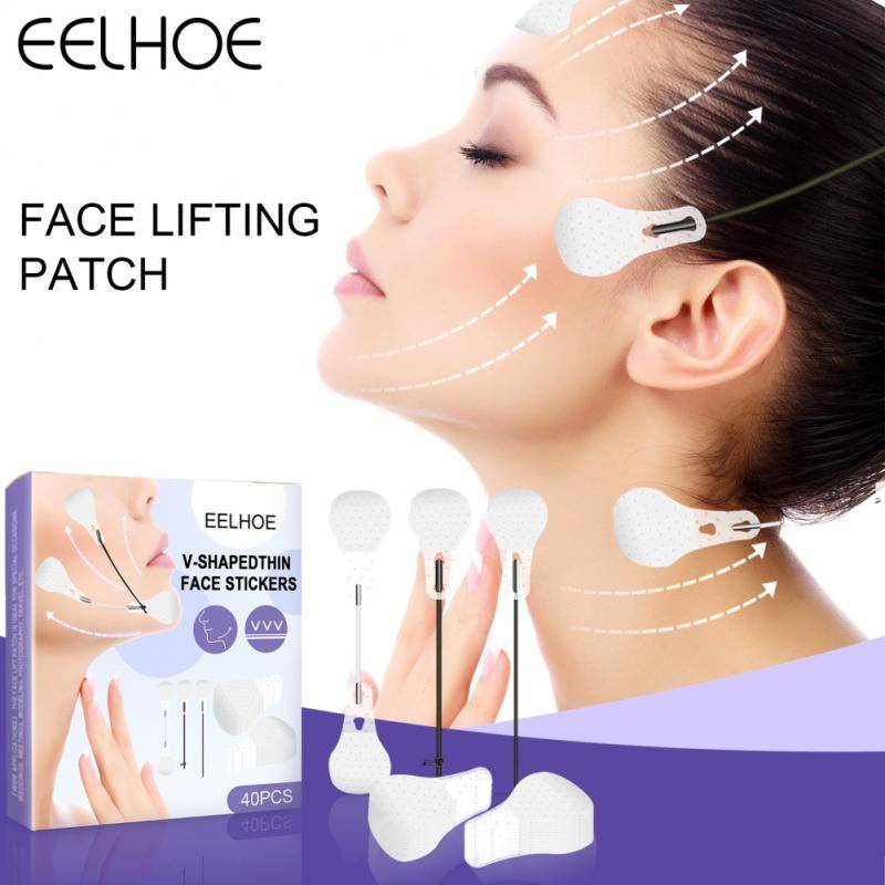 Set 40 Miếng Dán Nâng Cơ Mặt Tạo Khuôn Mặt V-Line Thon Gọn