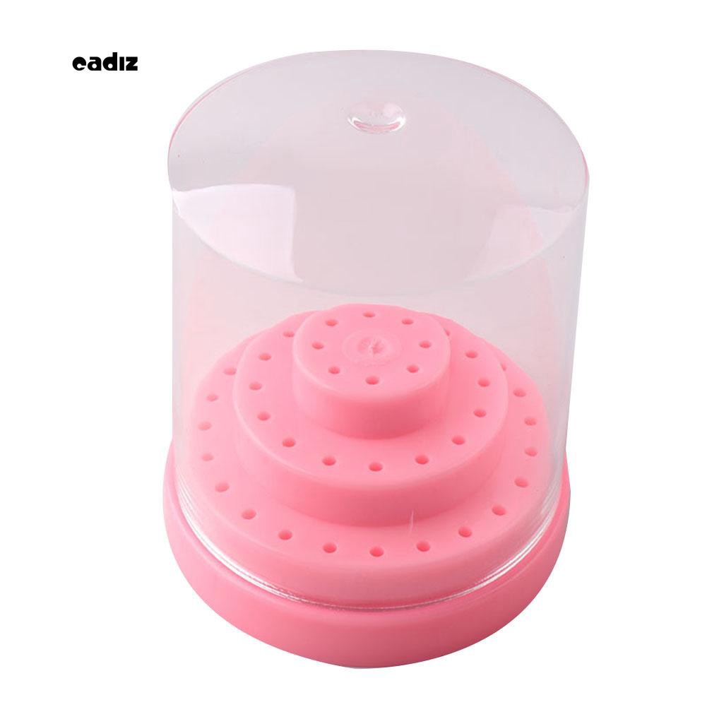 [Hàng mới về] Bộ đựng mũi mài trang trí móng tay có nắp đậy thiết kế tiện lợi