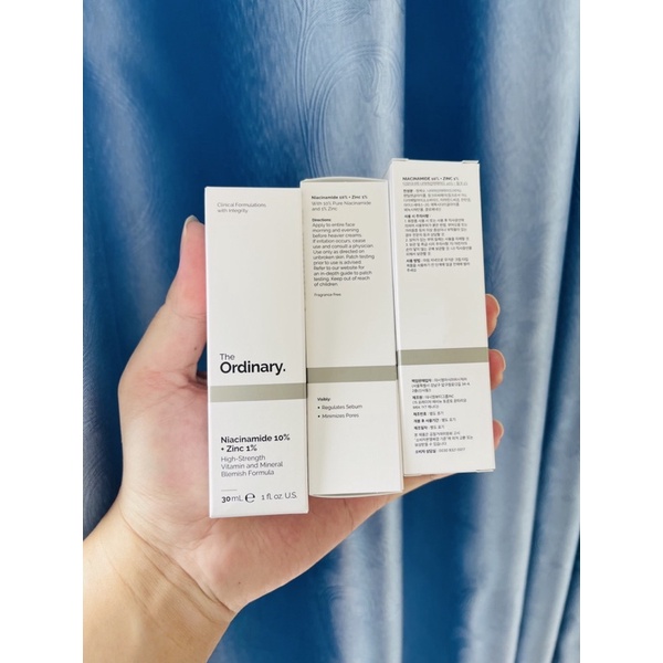 Tinh chất Serum The Ordinary Niacinamide 10% + Zinc 1%