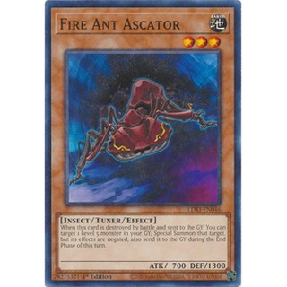Thẻ bài yugioh fire ant ascator - lds3-en046 - common 1st edition
