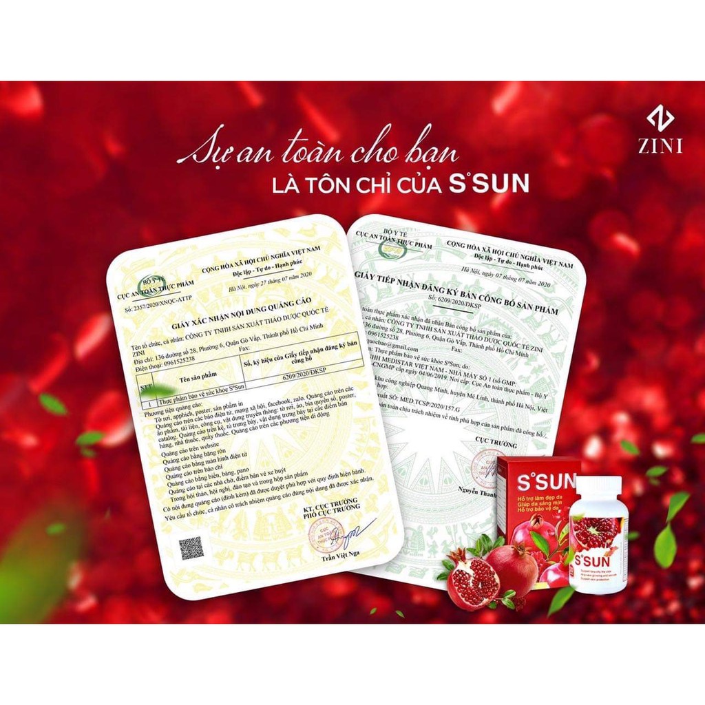 [HÀNG THẬT TỰ CHỤP] Viên uống chống nắng nội sinh S’sun | BigBuy360 - bigbuy360.vn