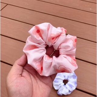 Cột tóc scrunchies pastel