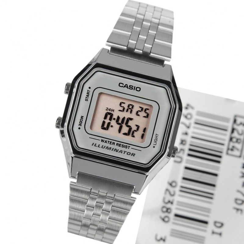 Đồng hồ nữ Casio chính hãng LA680WA, dây kim loại