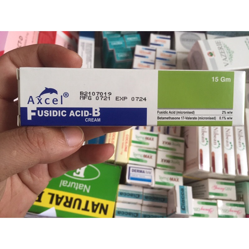 Kem Fucidic acid -B 15g hỗ trợ trong viêm da cơ địa , viêm da tiếp xúc