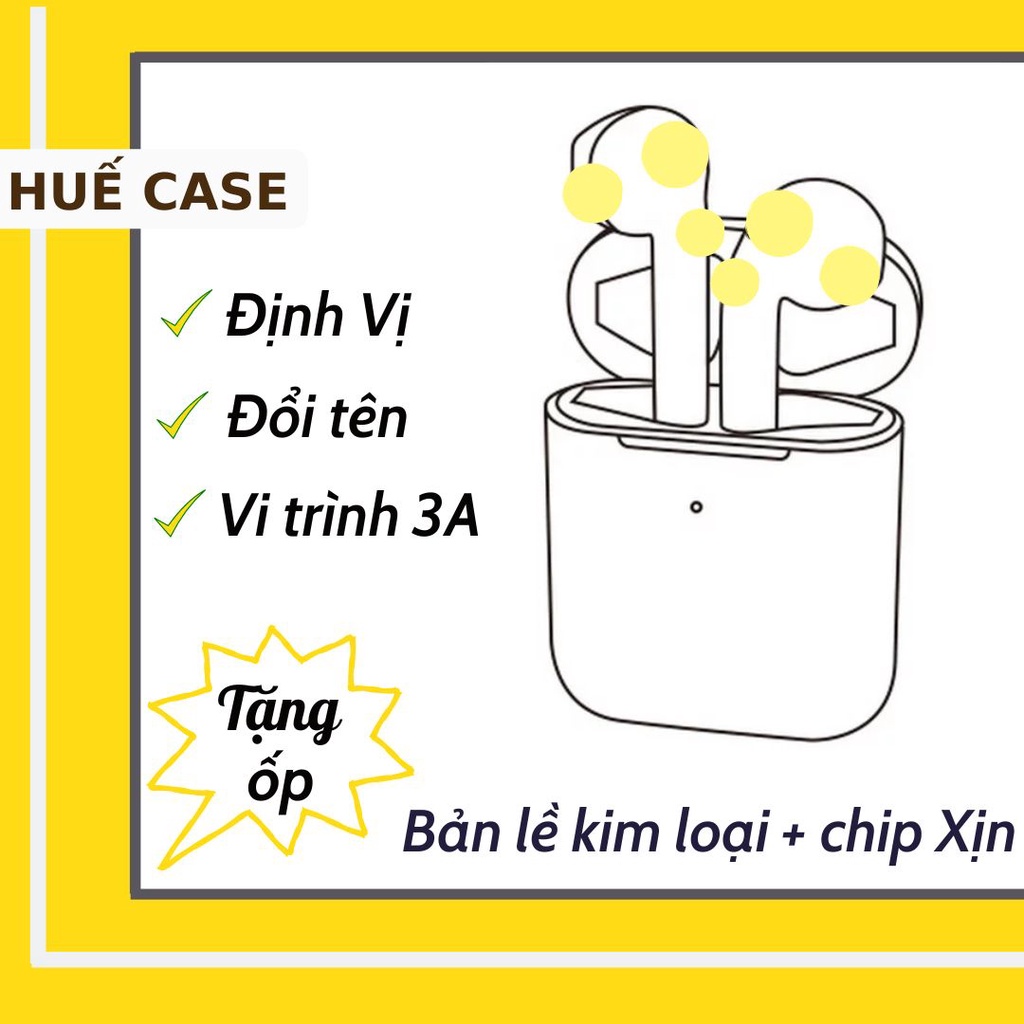 Tai Nghe Bluetooth Không Dây Thế Hệ 2 Định Vị Đổi Tên Nhét Tai Có Mic True Wireless TWS Chơi Game