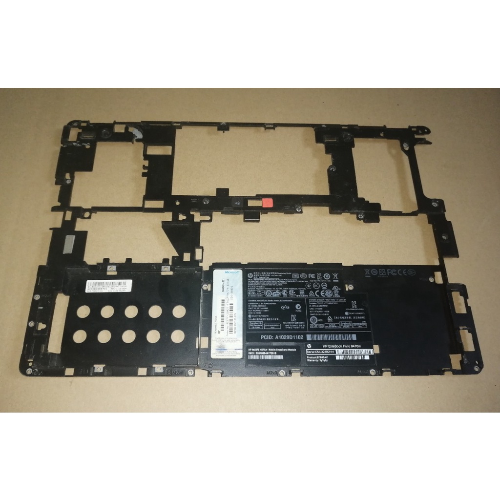 Vỏ laptop HP Folio 9470M, 9480M = Vỏ khung mainboard, vỏ giữ mainboard, vỏ ốp mainboard..