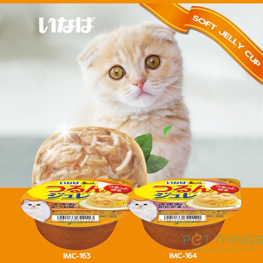 Thức ăn ướt cho mèo Inaba Cup các loại dạng hộp nhựa 65g / 70g / 80g
