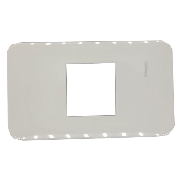 Mặt cho 1 thiết bị Schneider FG1050_WE - size M - dòng S-flexi - Trắng - 1 gang