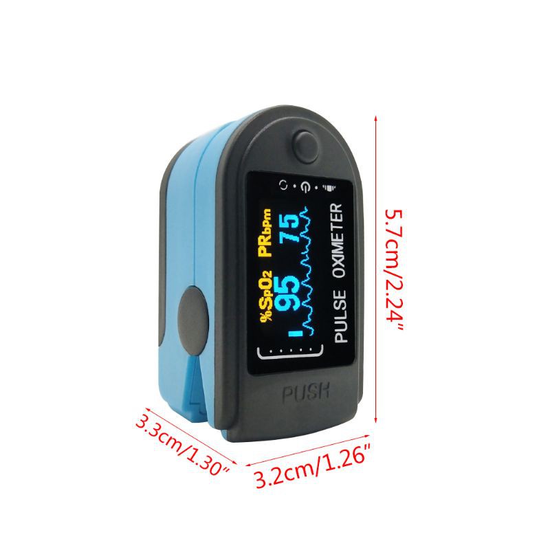 WIT Mini Protable Digital Finger Clip Oximeter Heart Pulse Rate Blood Oxygen Saturation SPO2 Monitor LED Display Family Aerobic Exercise Measure Activity Tracker