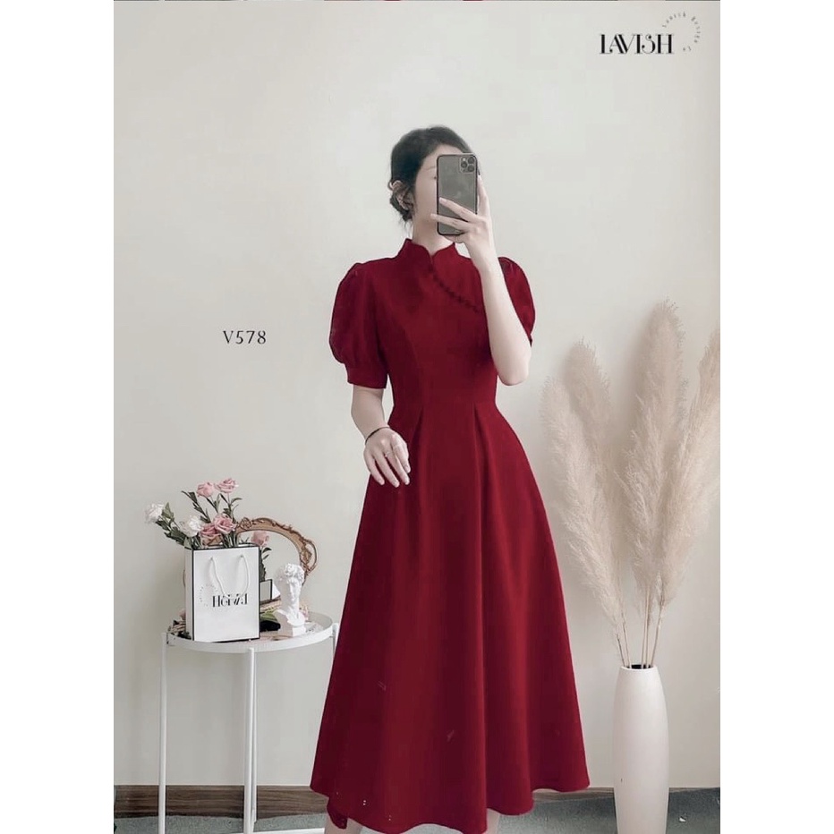 ☘️VÁY ĐỎ CÚC BỌC - LỘC TÀI TÂN XUÂN 🌷( Zamy Store) | BigBuy360 - bigbuy360.vn
