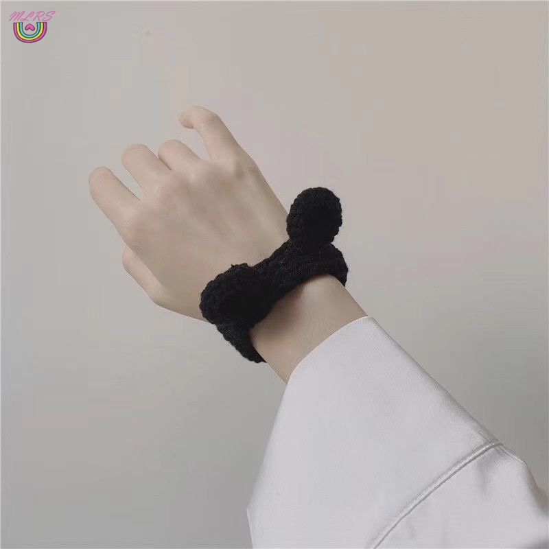 Vòng tay bằng nhung dệt dày dặn kiểu dáng động vật hoạt hình thủ công độ co giãn cao thể hiện tình cảm bạn bè
