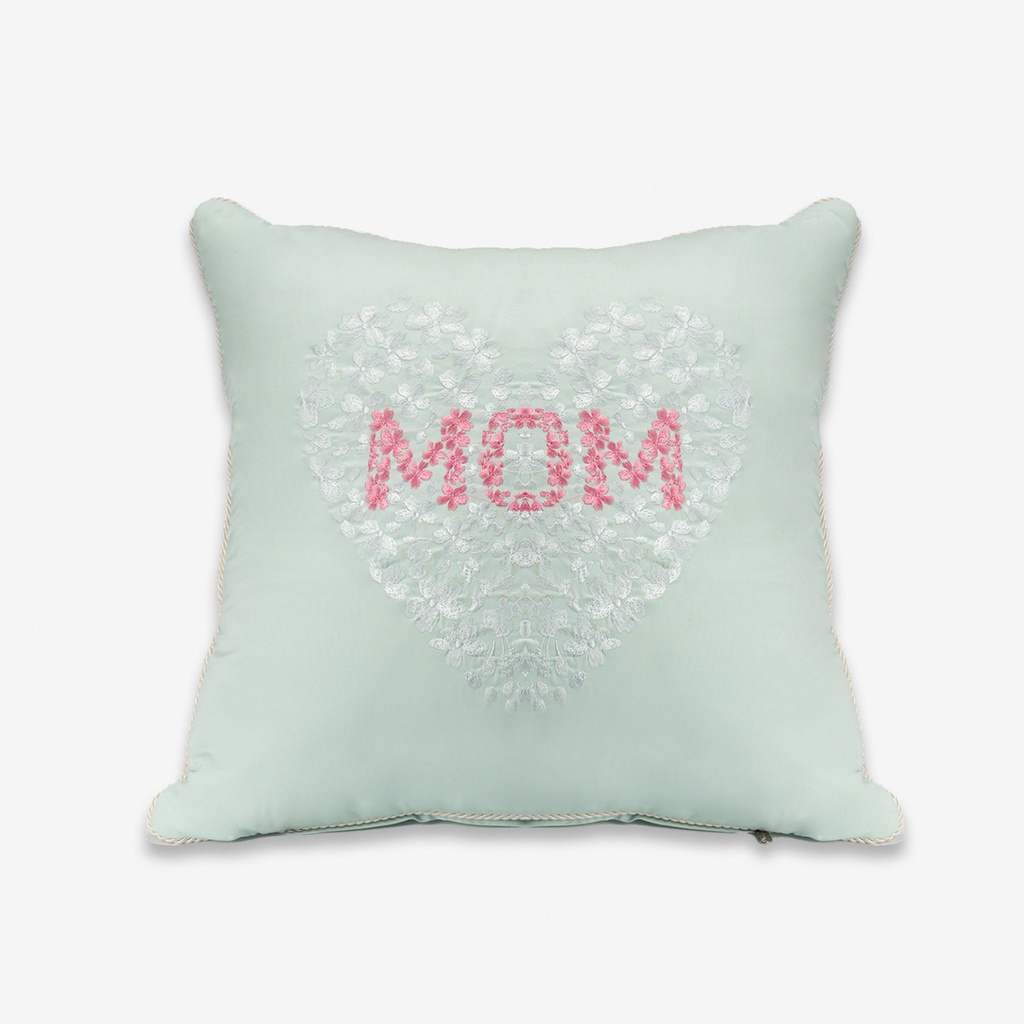 Gối tựa/trang trí thêu cao cấp MOM Everon