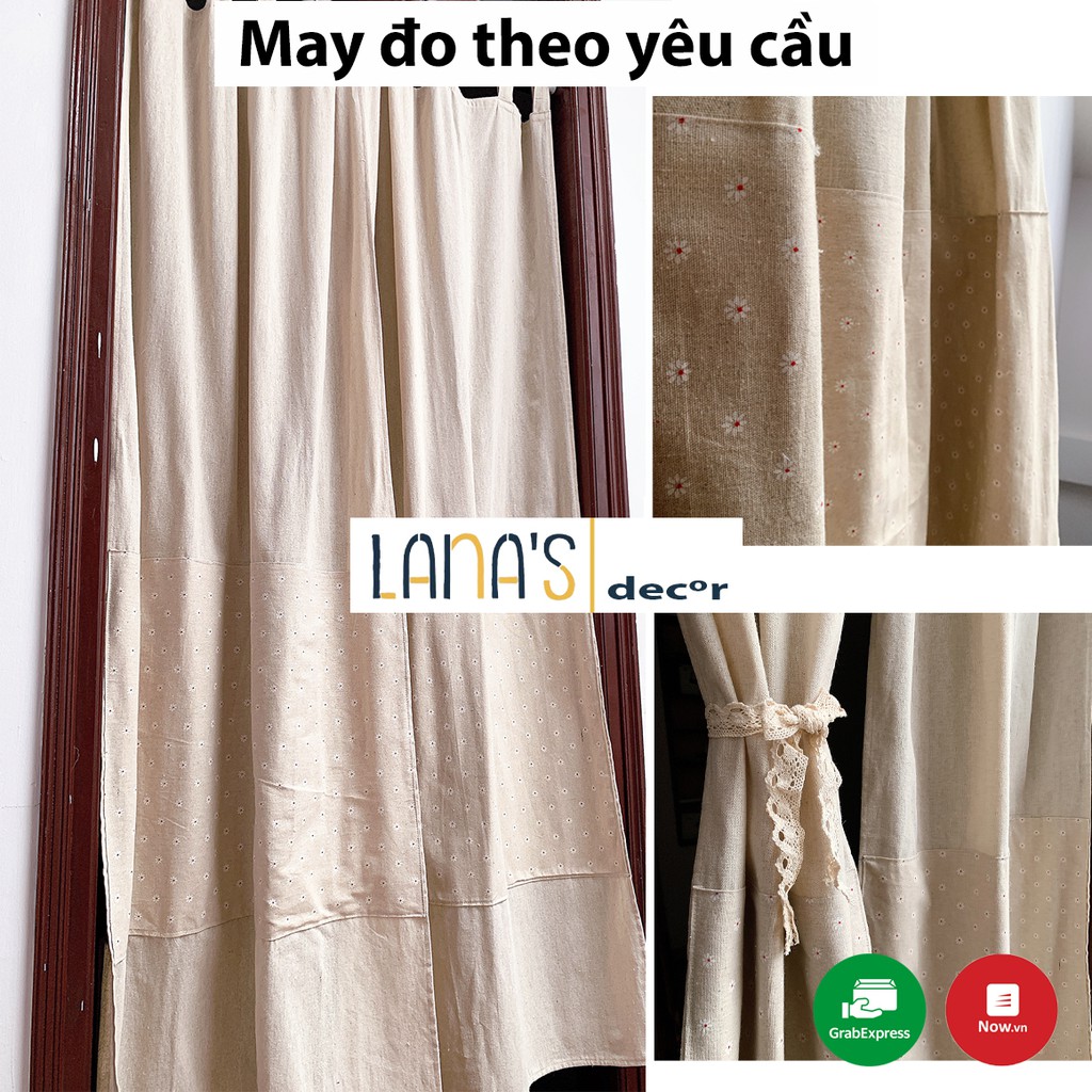 [ẢNH THẬT] Rèm Linen Mộc Phối Hoa Nhí Vintage Rèm Mộc Vintage Rèm Linen Hoa Nhí Vintage