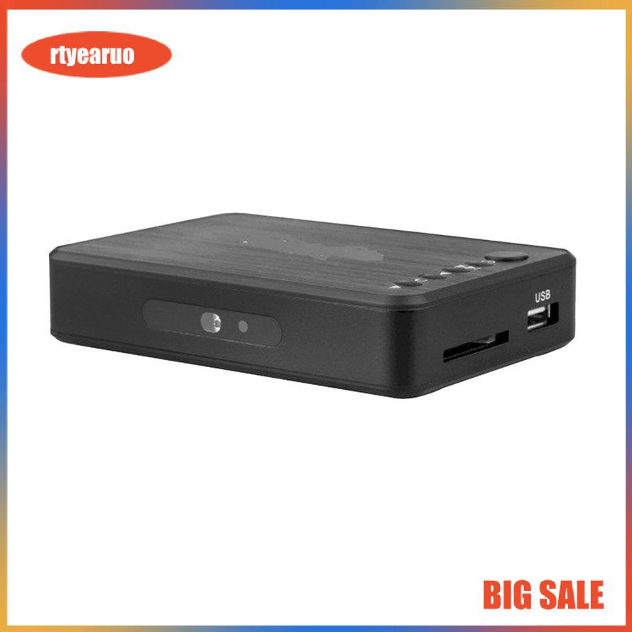 Full HD 1080P 3 Outputs HDMI VGA AV USB Card Mini Multimedia Player H7