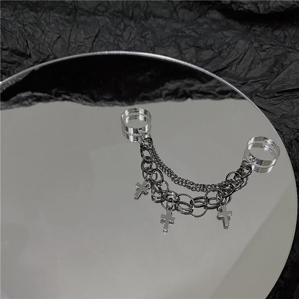 Nhẫn Đeo Khớp Ngón Tay Nhiều Lớp Có Thể Điều Chỉnh Kích Thước Phong Cách Punk Dành Cho Nữ