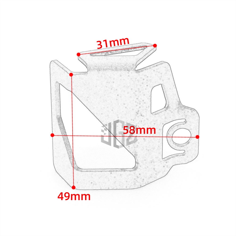 Ốp Bảo Vệ Bình Dầu Phanh Sau Bằng Nhôm CNC Cho Xe Máy Yamaha TRACER 9 9GT TRACER 700 700GT 900GT MT-09