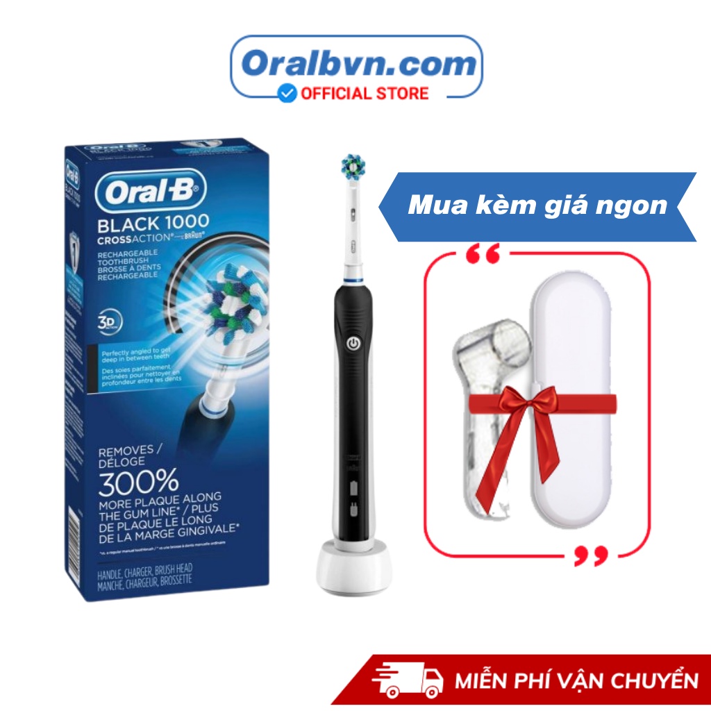 Bàn chải điện đánh răng tự động cao cấp Oral B Pro 1000