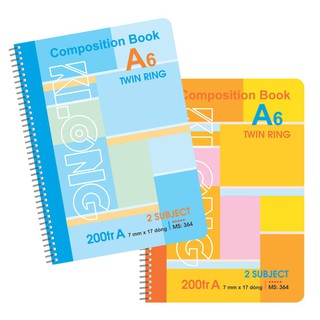 Sổ lò xo klong composition book - 200 trang; ms 364 - sỉ ib