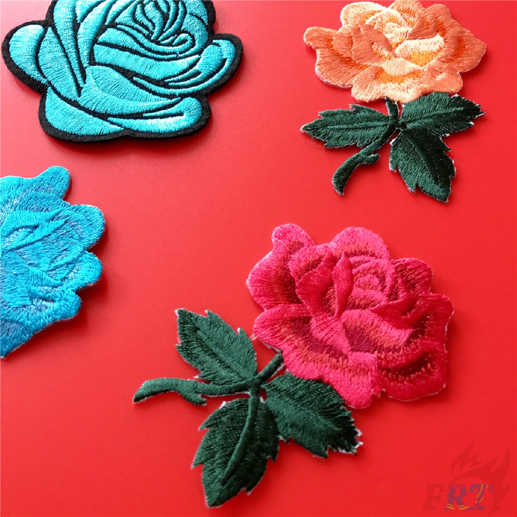 ☸ Blue Enchantress / Rose Patch ☸ 1Pc Diy Sew on Iron on Badge Patches Apparel Appliques