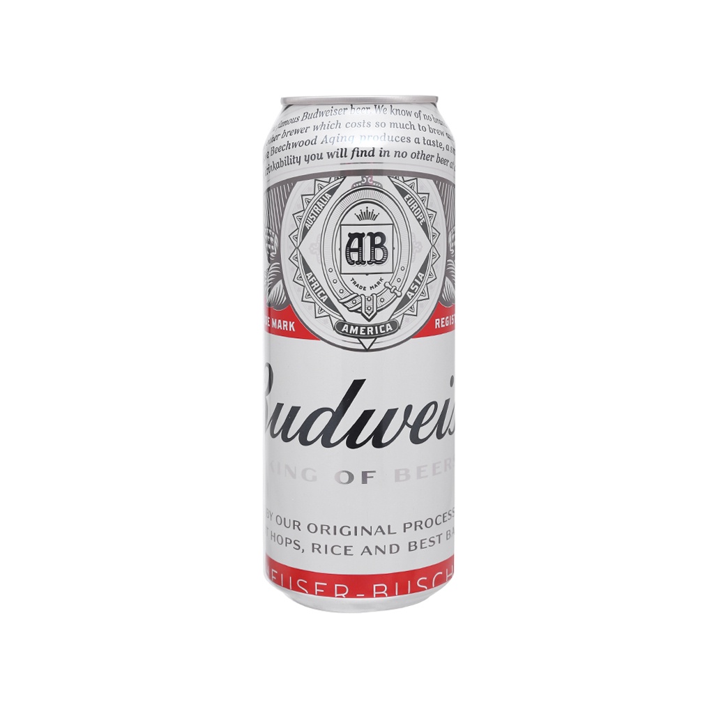 Bia Budweiser 330ml lon cao mẫu mới